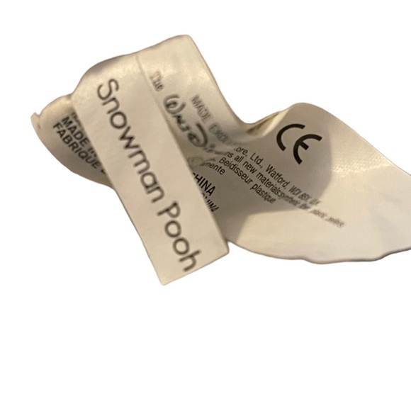 The Disney Store Mini Bean Bag Snowman Pooh Bear 8” Exclusive Vintage Retired - Picture 4 of 5